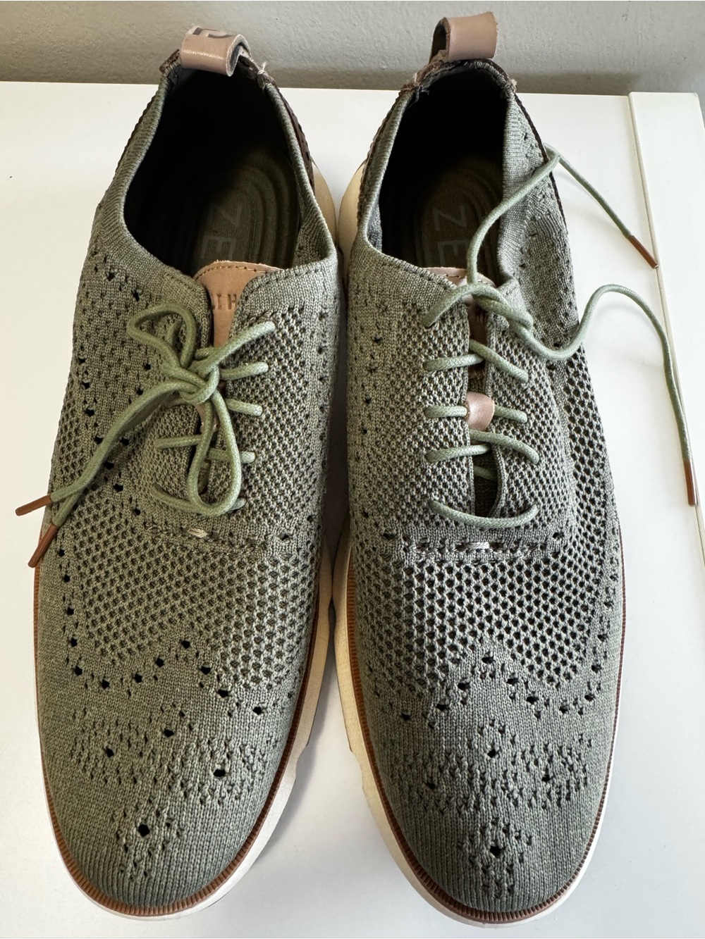 Men's Ground Zero Oxford Shoes - Olive